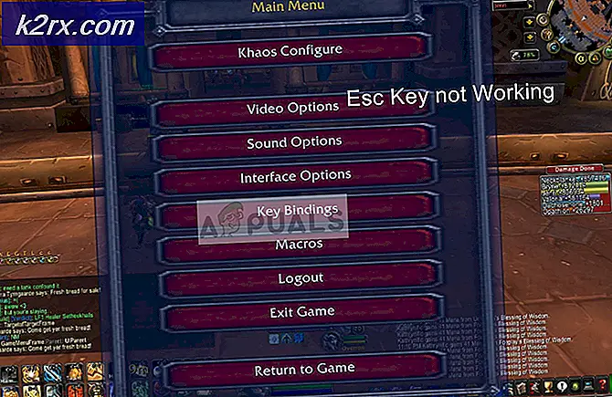 แก้ไข: Escape Key บน WoW ไม่ทำงาน