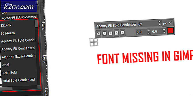 Fix: GIMP visar inte nyligen installerade typsnitt