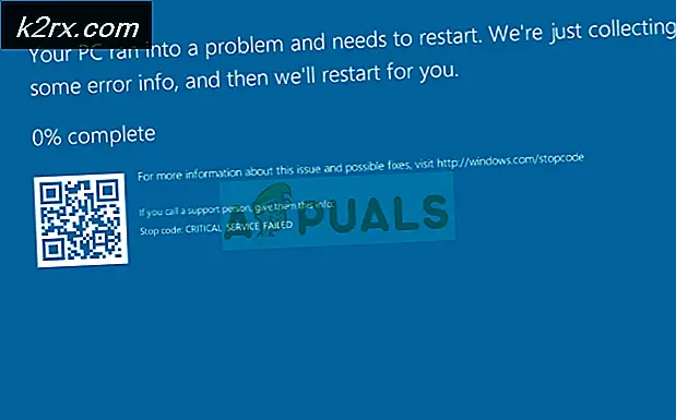 Hoe de CRITICAL_SERVICE_FAILED BSOD op Windows te repareren?