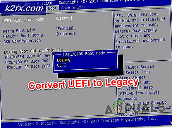 วิธีการแปลง UEFI เป็น Legacy BIOS บน Windows (7, 8 และ 10)