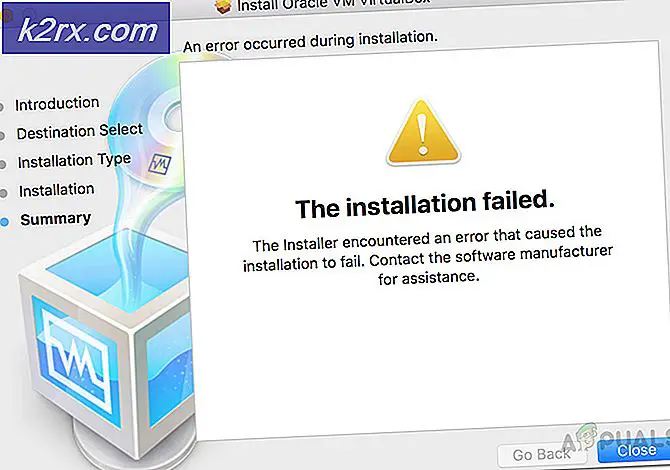 VirtualBox De installatie is mislukt op Mac