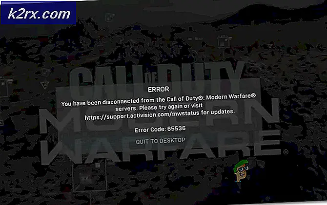 รหัสข้อผิดพลาด 65536 ใน COD Modern Warfare