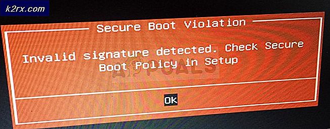 Hur fixar jag problemet med 'Secure Boot Violation - Invalid Signature Detected' i Windows?