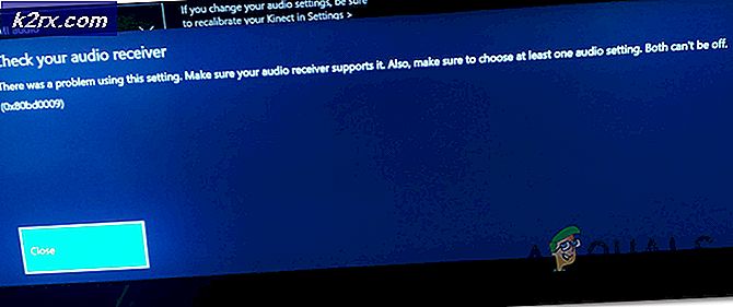 Hur fixar jag 0x80bd0009 Audio Receiver Error på Xbox One?