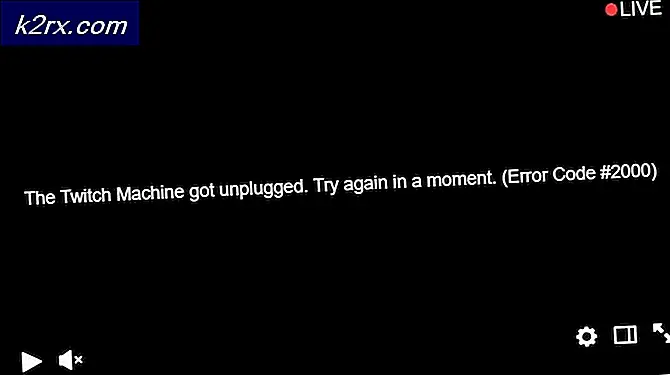 Twitch Machine Got Unplugged 'Error 2000'