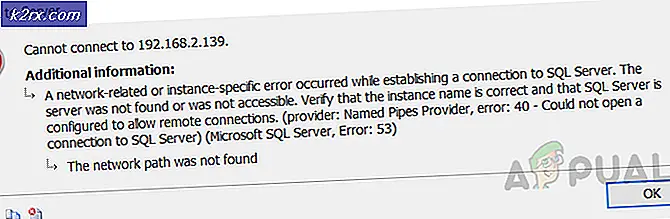 Hoe de fout ‘Er is een netwerkgerelateerde of instantiespecifieke fout opgetreden tijdens het tot stand brengen van een verbinding met SQL Server’ oplossen?