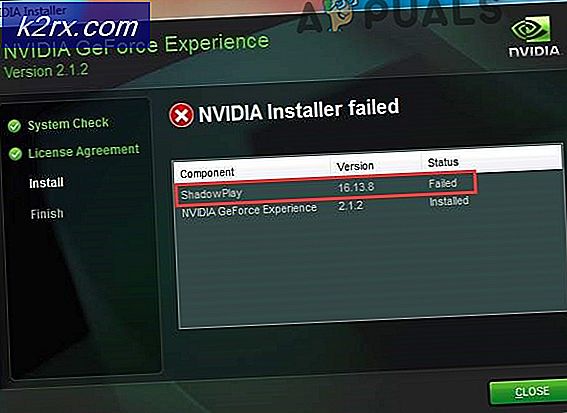 Geforce ShadowPlay-installation misslyckades? Prova dessa korrigeringar