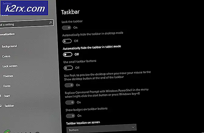 So deaktivieren Sie die Taskleisteneinstellungen in Windows 10?