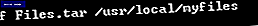 Datei, Terminal, drücken, ttar, Unix, öffnen, verwenden, ersetzen, wollen, tcomplete, Pfad, pathtofile, filesnd, filess, tnecessary