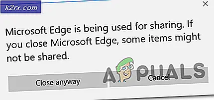 Hur man stoppar popup-fönstret 'Microsoft Edge används för att dela'