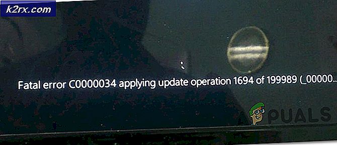 Fatal fejl C0000034 ved anvendelse af Windows Update