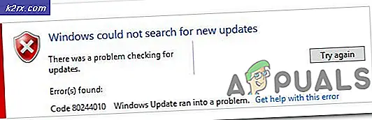 Oplossing: Windows Update-foutcode 80244010