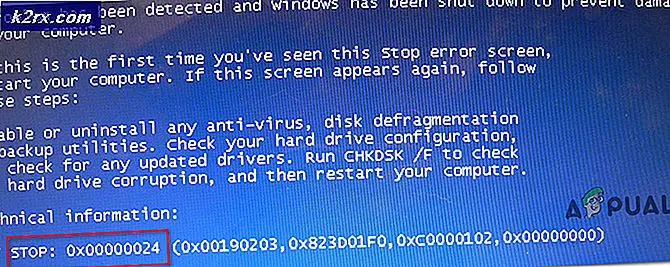 Oplossing: stop foutcode 0x00000024 BSOD op Windows