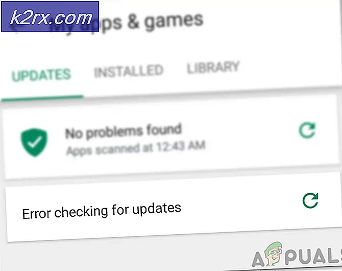 Hur fixar jag 'Felkontroll efter uppdateringar' i Google Play Butik?