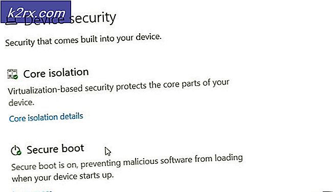 Hoe het apparaatbeveiligingsgebied in Windows 10 te verbergen?