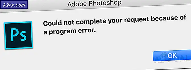 Photoshop không thể hoàn thành yêu cầu của bạn vì lỗi chương trình