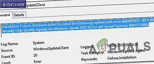 Fout 0x800f0831 Installatiefout, Windows kan de volgende updates niet installeren: