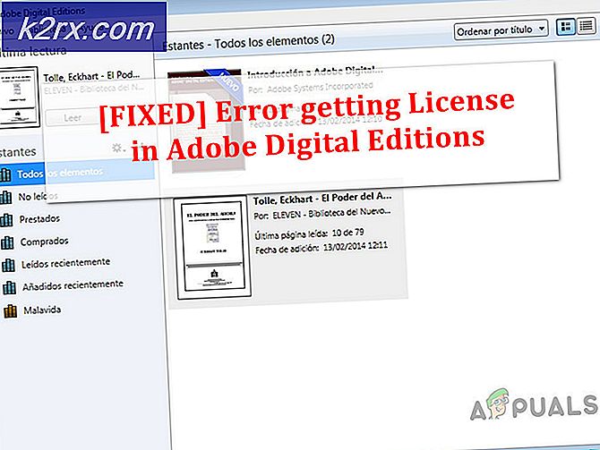 Fejl ved hentning af licens i Adobe Digital Editions (Fix)