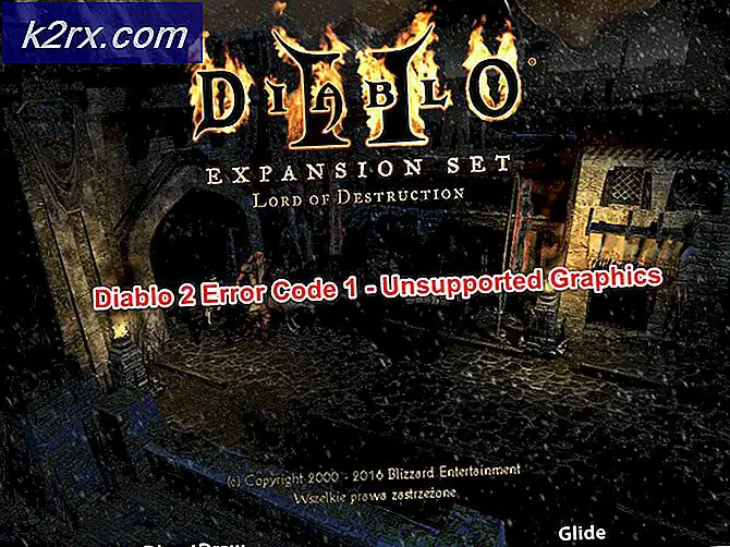 Hoe Diablo 2-foutcode 1 te repareren - niet-ondersteunde grafische afbeeldingen op Windows 10