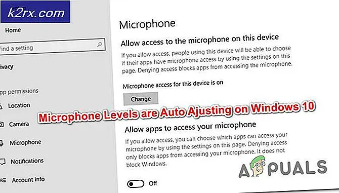 Microfoon stoppen met automatisch aanpassen van Windows 10