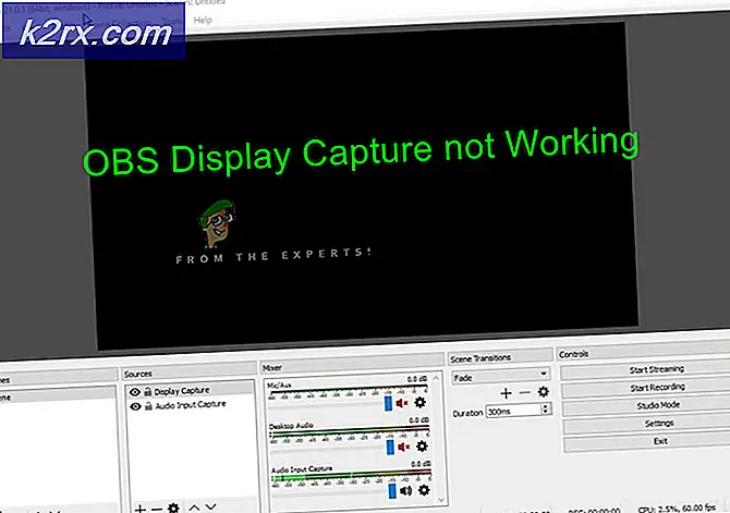 Oplossing: OBS Display Capture werkt niet