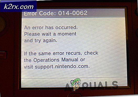 Los problemen met Nintendo-foutcode 014-0062 op
