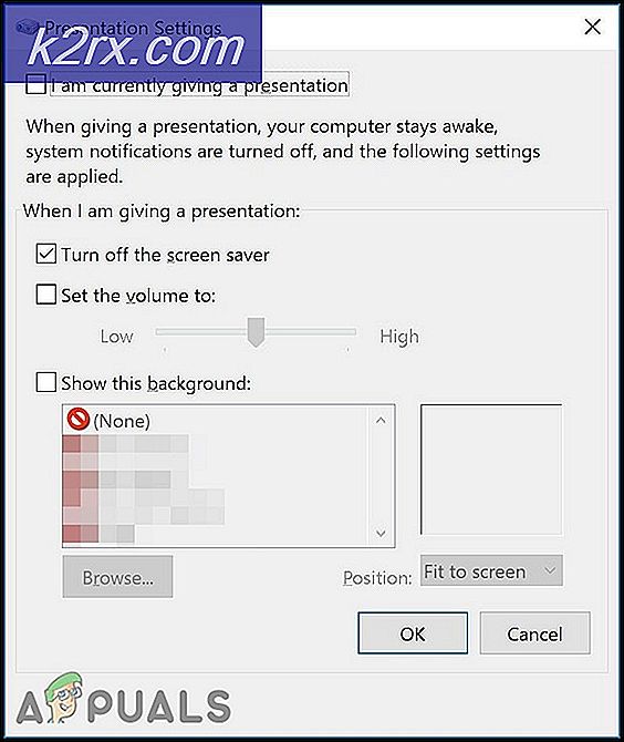 Sådan aktiveres / deaktiveres præsentationsindstillingerne i Windows 10?