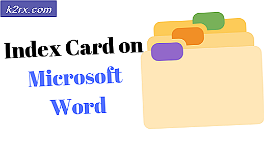 Hoe maak je een indexkaart in Microsoft Word zonder sjabloon