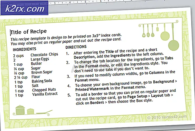 5 receptkaartsjablonen voor Microsoft Word