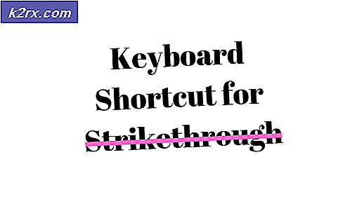 แป้นพิมพ์ลัดสำหรับ Strikethrough คืออะไร
