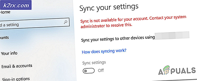 Hur fixar jag ”Synkronisering är inte tillgängligt för ditt konto” -fel i Windows 10?