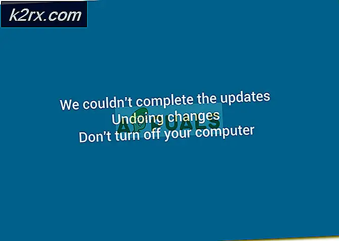 Fix: Vi kunne ikke gennemføre opdateringerne, der fortryder ændringer på Windows 10
