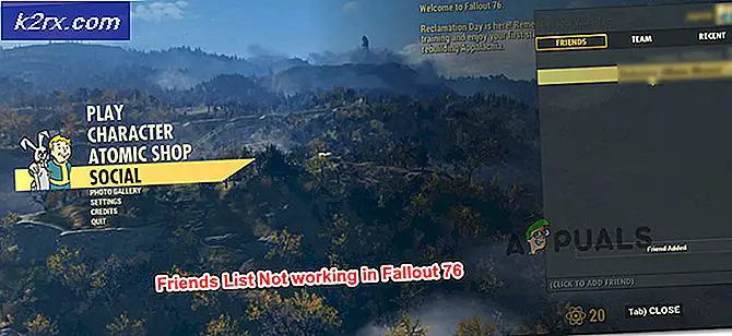 Fix: Fallout 76-vänlistan fungerar inte