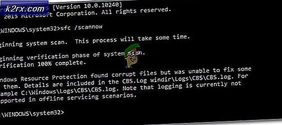 Fix: Windows Resource Protection hittade korrupta filer men kunde inte fixa