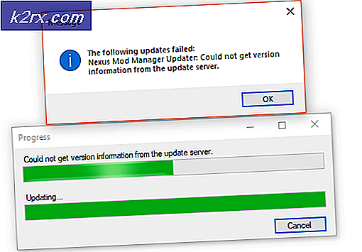 Fix: Nexus Mod Manager kunde inte få versioninformation från uppdateringsservern