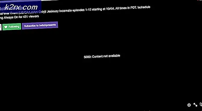 Fix: Twitch Error 5000 Content niet beschikbaar