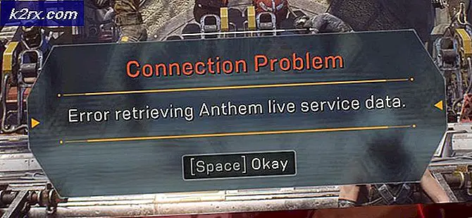 Oplossing: fout bij ophalen van Anthem Live-servicegegevens