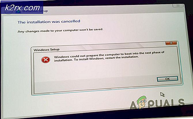 Fix: Windows konnte den Computer nicht für den Start in die nächste Installationsphase vorbereiten