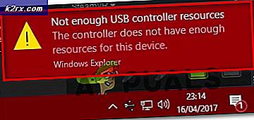 Fix: Inte tillräckligt med USB-kontrollresurser