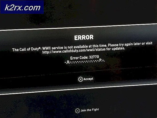 Fix: Felkod 32770 i Call of Duty World War 2