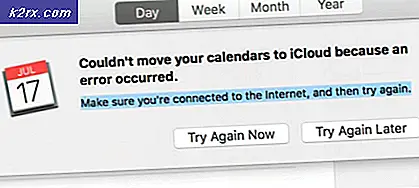 Det gick inte att flytta dina kalendrar till iCloud eftersom ett fel inträffade (Fix)