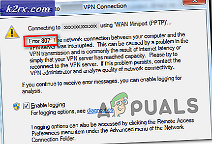 Làm thế nào để khắc phục lỗi VPN 807 trên Windows?