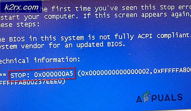 Fix STOP-fout 0x000000A5 bij het installeren van Windows 7