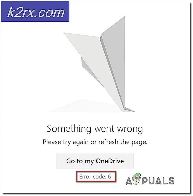 Hur fixar man OneDrive Web Error Code 6?