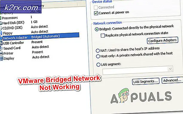 Fix: VMware Bridged Network fungerar inte