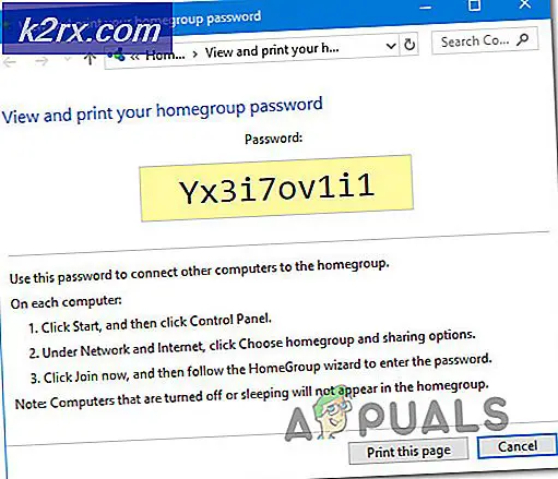 Hoe u het HomeGroup-wachtwoord kunt ophalen of bekijken in Windows 10