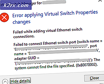 Oplossing: kan Hyper-V 2019 virtuele switch niet maken (fout 0x80070002)