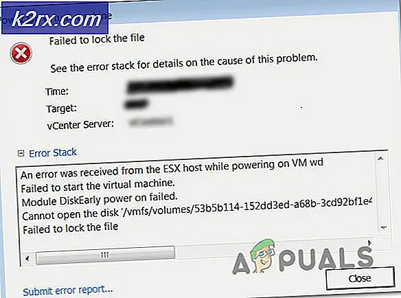 Oplossing: VMware kon het bestand niet vergrendelen