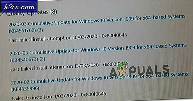 Hoe updatefout 0x800f0845 op Windows 10 te repareren?