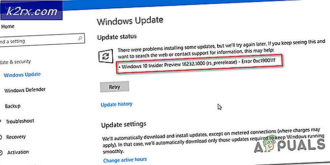 Hur du åtgärdar Windows Update-fel 0xc190011f